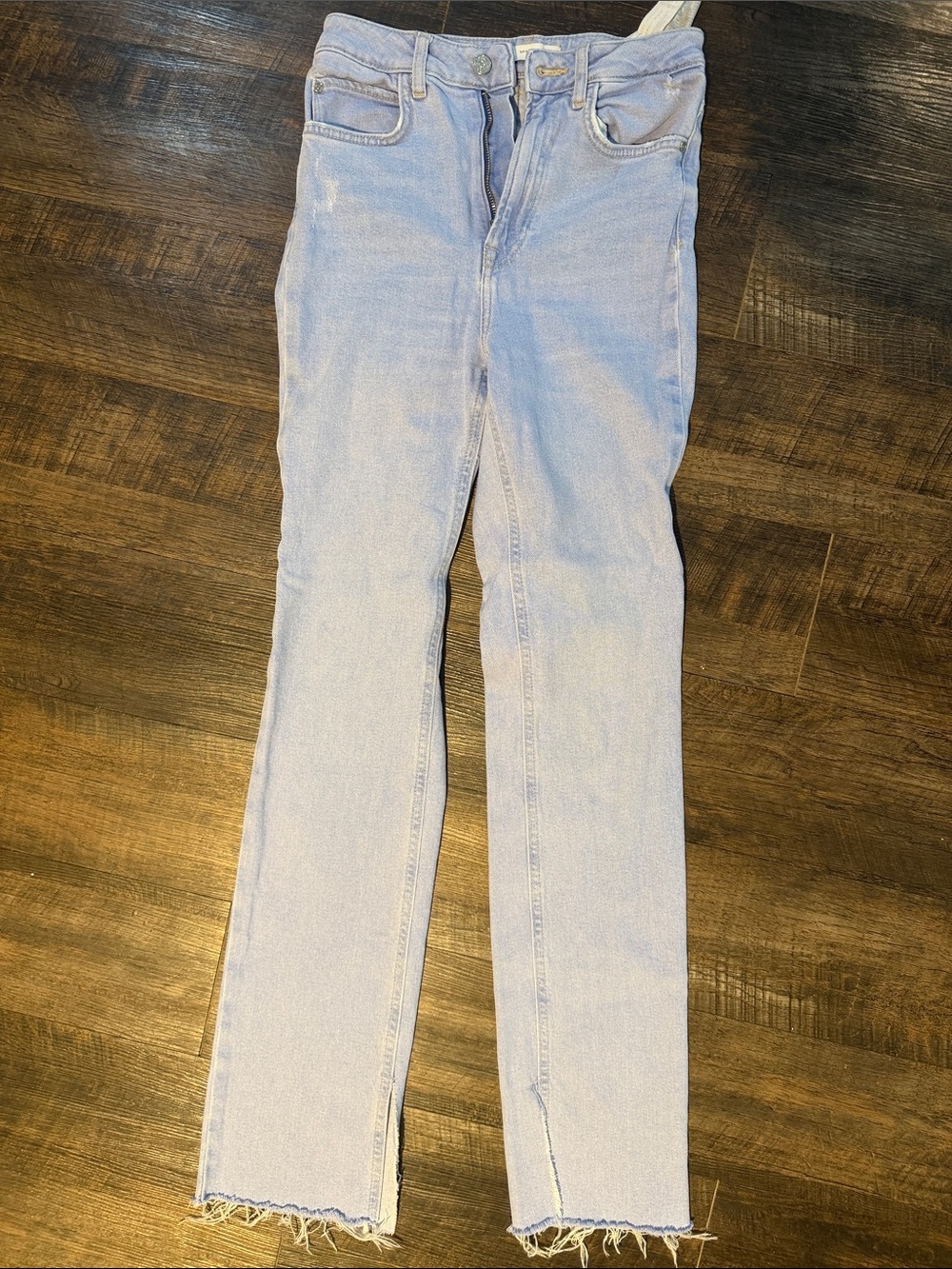 Zara Light Blue straight leg Jeans